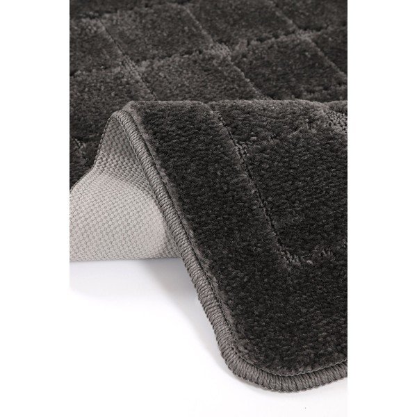 Antracīta pelēki vannas istabas paklājiņi (2 gab.) 50x80 cm Kareli – Foutastic-image-3