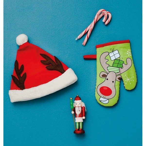 Bērnu priekšauts, cepure un virtuves cimdu komplekts Love From Santa-image-1