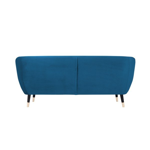 Zils dīvāns ar melnām kājām Mazzini Sofas Amelie, 188 cm-image-4