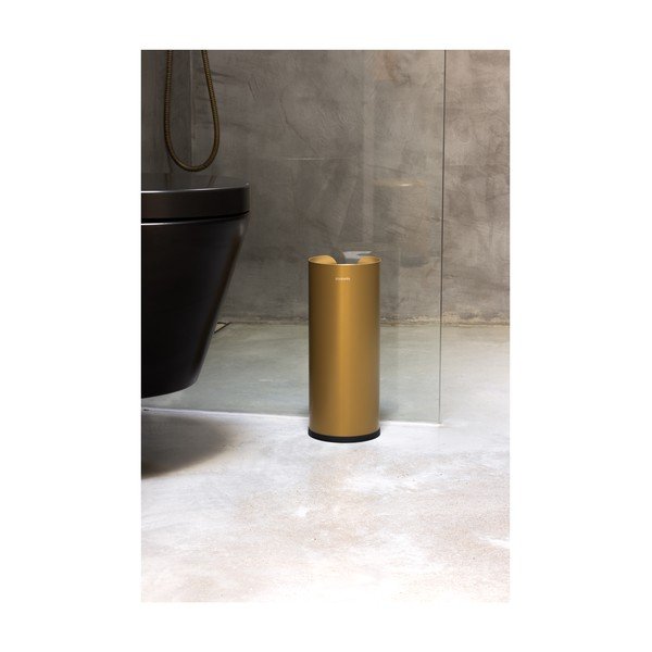 Zelta krāsas tērauda tualetes papīra turētājs ReNew – Brabantia-image-3