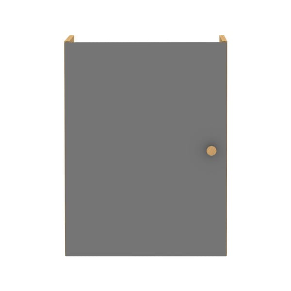 Tumši pelēka moduļu plauktu sistēma ar durvīm 33x43,5 cm Z Cube – Tenzo-image-2