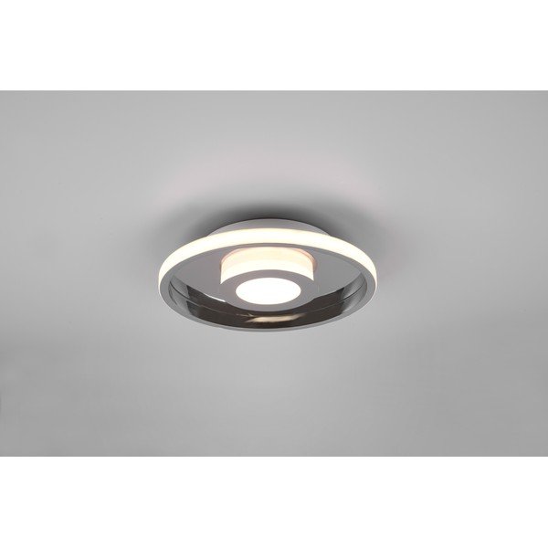 Metāla LED griestu lampa sudraba krāsā ø 30 cm Ascari – Trio-image-1