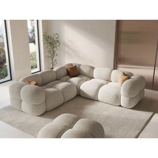 Bēšs stūra dīvāns Loretto – Cosmopolitan Design-image-1