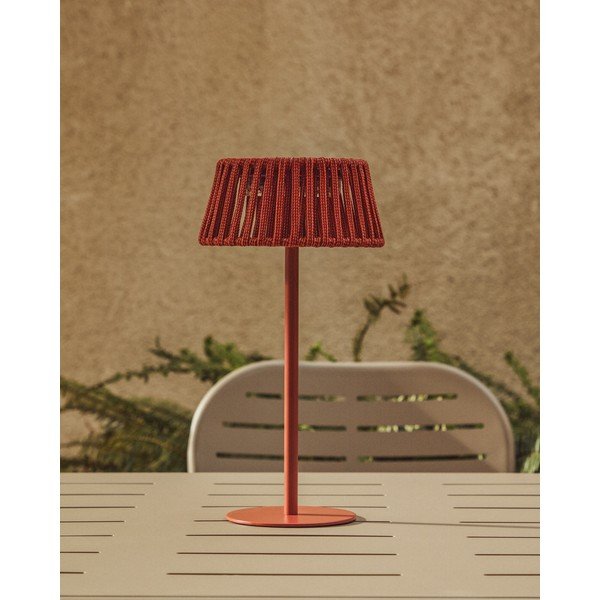 LED galda/pārvietojams āra gaismeklis ar saules baterijām (augstums 30 cm) Aldet – Kave Home-image-1