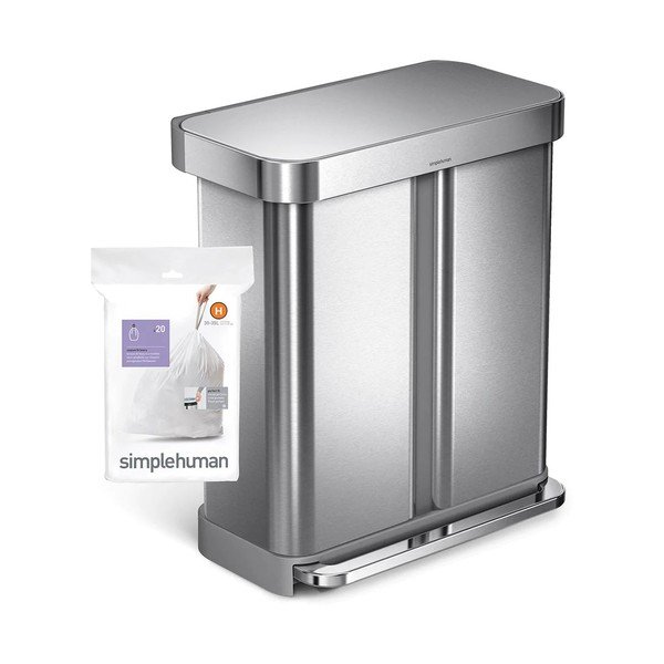Savelkami atkritumu maisi (60 gab.) 35 l H – simplehuman-image-3