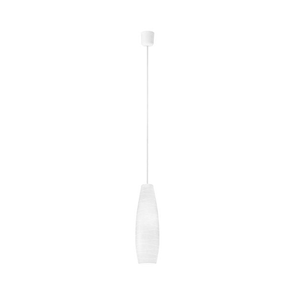 Balta matēta piekaramā lampa Sotto Luce OBI Elementary