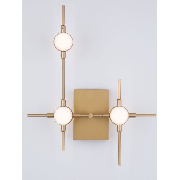 Zelta krāsas metāla LED sienas lampa Atomo – Nova Luce-image-2