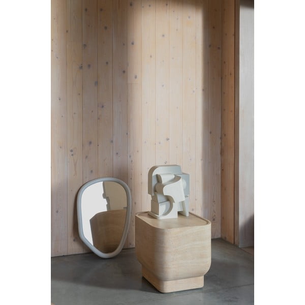 Sānu galdiņš ar akmens imitāciju ø 45 cm Noble – Zuiver-image-1