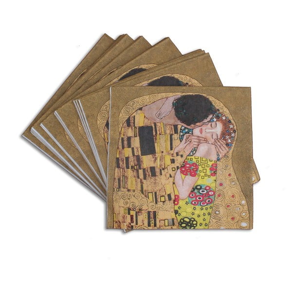 Gustavs Klimts - papīra salvetes Kiss