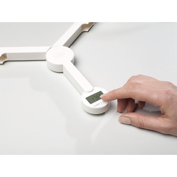 Balti saliekami digitālie virtuves svari Joseph Joseph TriScale-image-1