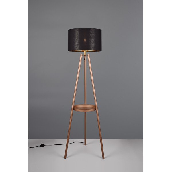 Brūna stāvlampa ar plauktu (augstums 152 cm) Colette – Reality-image-1