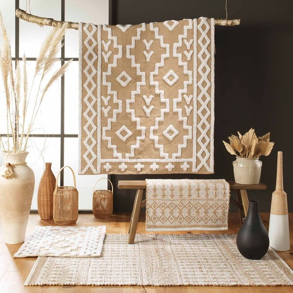 Krēmkrāsas paklājs 60x90 cm Orya – douceur d'intérieur-image-2