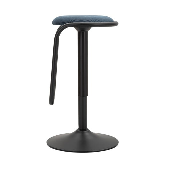 Zaļganzila/melna polsterēta bāra taburete ar regulējamu augstumu (sēdekļa augstums 61 cm) Destiny – Mauro Ferretti-image-3