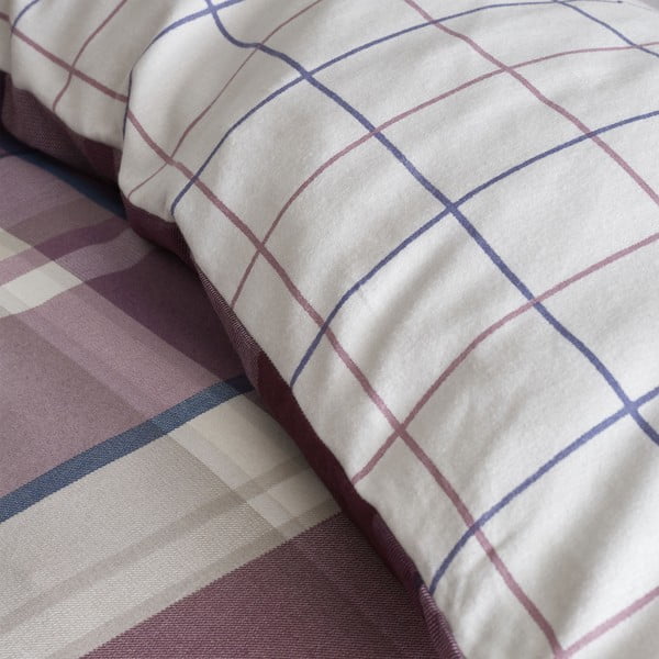 Violeta gultas veļa vienvietīgai gultai 135x200 cm Check – Catherine Lansfield-image-3
