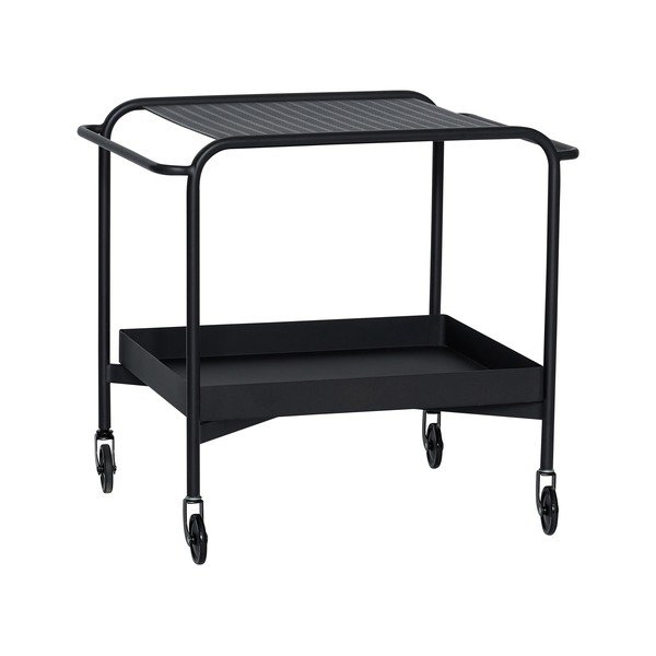 Metāla servēšanas galdiņš uz riteņiem 47x66 cm Push – Hübsch