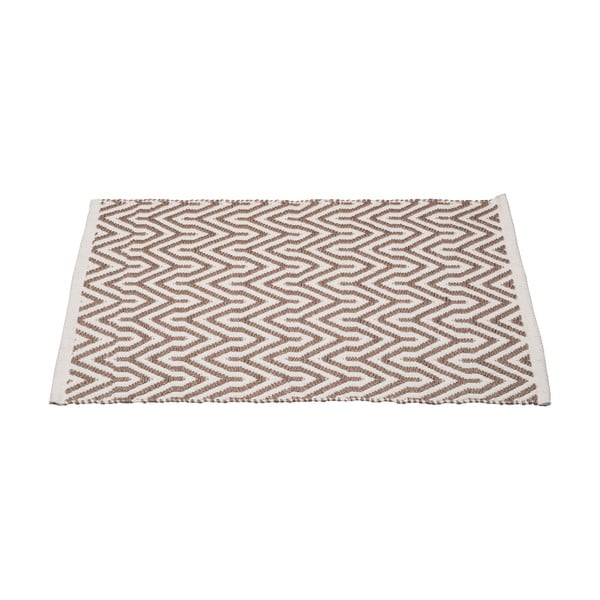 Bēšs pārstrādātas plastmasas vannas istabas paklājiņš 50x80 cm Altai – Wenko-image-2