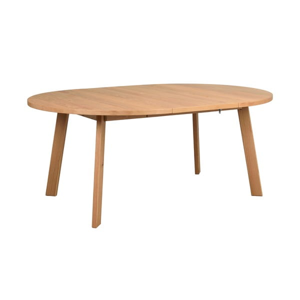 Dabīga toņa apaļš izvelkams ēdamgalds ar ozolkoka imitāciju ø 130 cm Glenside – Rowico-image-2