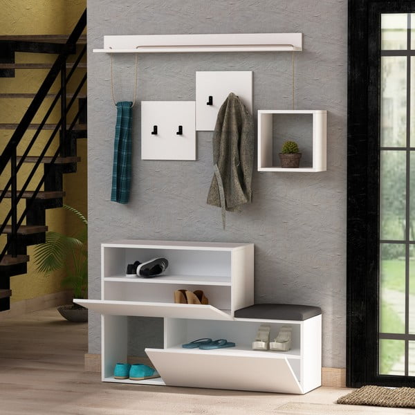 Balts priekšnama komplekts Holdon – Kalune Design-image-2