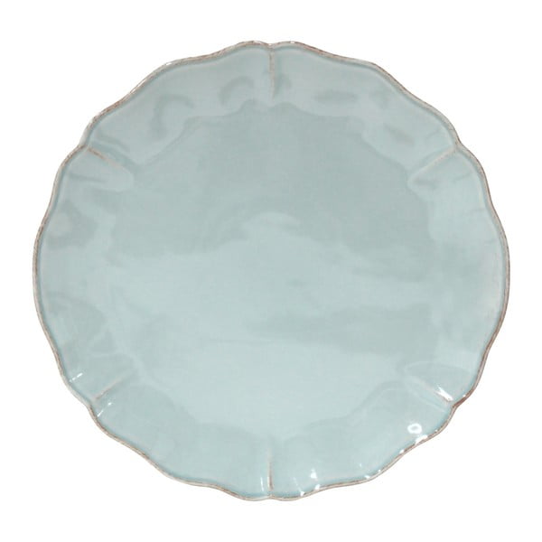 Servēšanas šķīvis tirkīza krāsā no keramikas Costa Nova Alentejo, ⌀ 34 cm