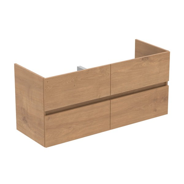 Dabīga toņa piekarams skapītis zem izlietnes ar ozolkoka imitāciju 120x55 cm Eurovit+ – Ideal Standard-image-2