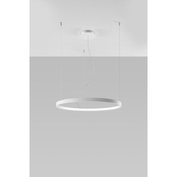 Balta griestu lampa Sollux Ganica, ø 80 cm-image-1