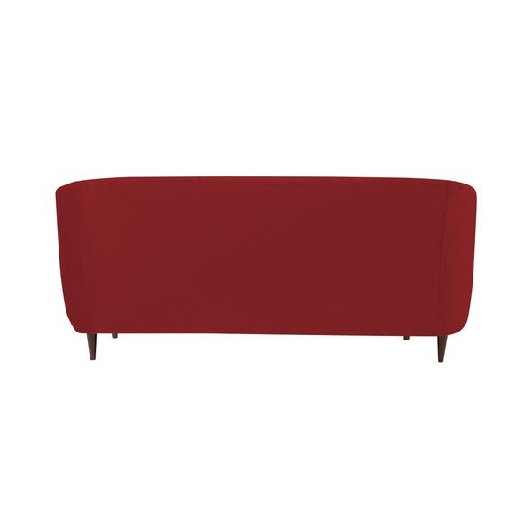 Sarkans samta dīvāns Kooko Home Glam, 175 cm-image-1