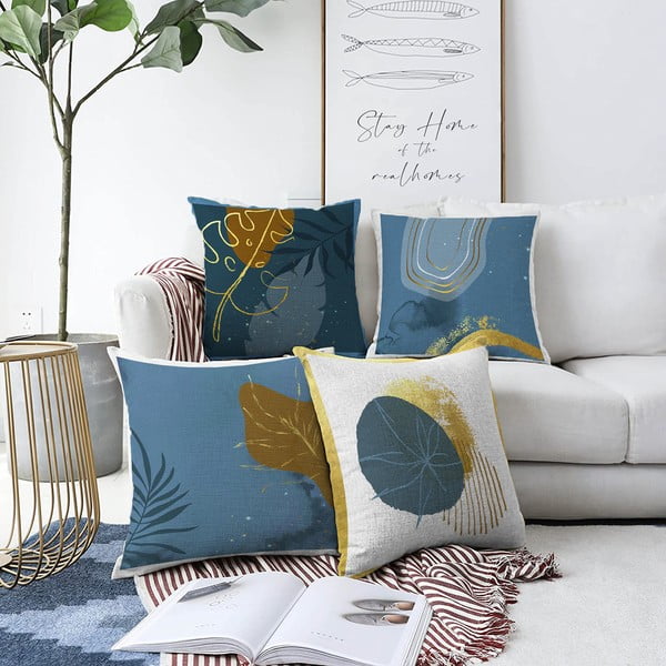 4 spilvendrānu komplekts Minimalist Cushion Covers Magical Night, 55 x 55 cm