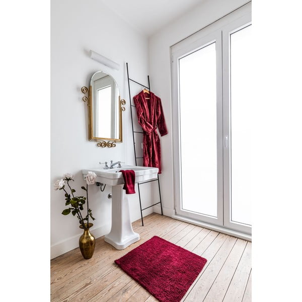 Bordo mikroplīša halāts L/XL izmērs Cosy – Tiseco Home Studio-image-1
