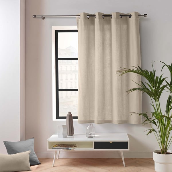 Krēmkrāsas aizkars 135x180 cm Twily – douceur d'intérieur-image-2