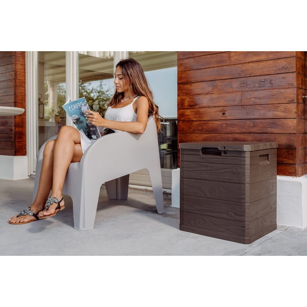 Tumši brūna dārza uzglabāšanas kaste Woodys – Toomax-image-1