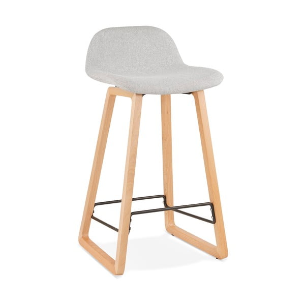 Gaiši pelēks bāra krēsls Kokoon Trapu Mini, sēdekļa augstums 72 cm