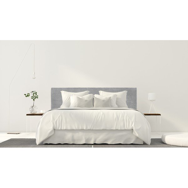 Pelēks polsterēts gultas galvgalis 165x52 cm Billie – Really Nice Things-image-1