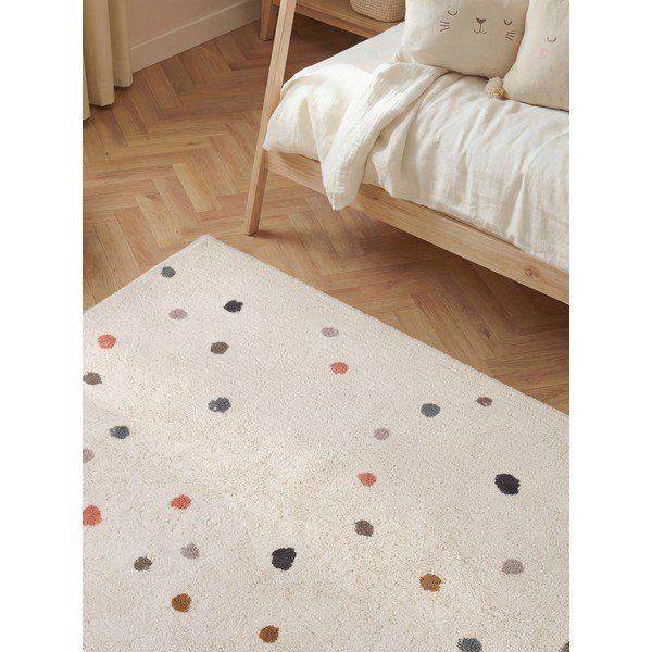 Krēmkrāsas mazgājams/ar rokām darināts kokvilnas bērnu paklājs 140x200 cm Snuggle Pippo – Hanse Home-image-4