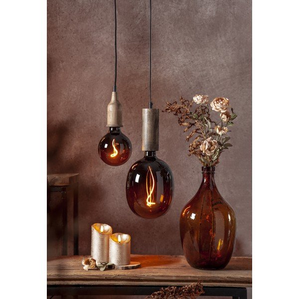 Tumši brūna piekaramā lampa Jojo – Star Trading-image-3