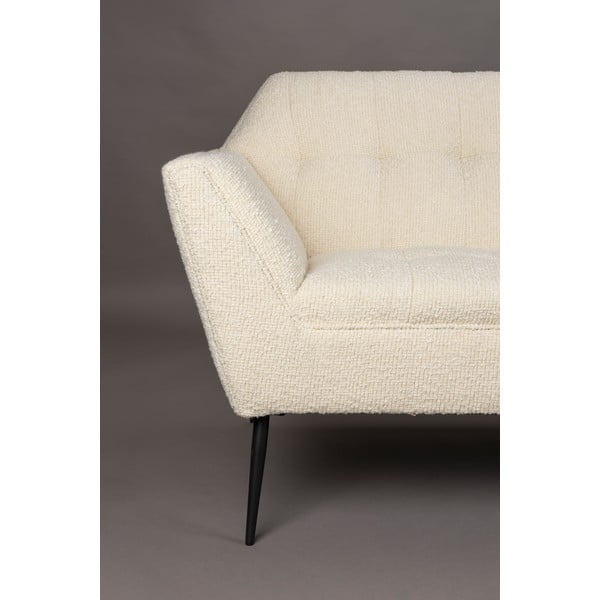 Krēmkrāsas dīvāns no buklē auduma 150 cm Kate – Dutchbone-image-4