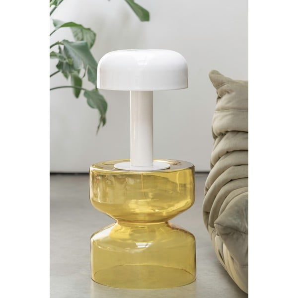 Stikla apaļš sānu galdiņš ø 35 cm Doble  – Leitmotiv-image-1