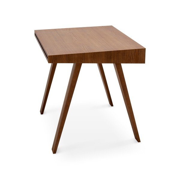 Brūns rakstāmgalds ar oša koka kājām EMKO 4.9, 140 x 70 cm-image-4