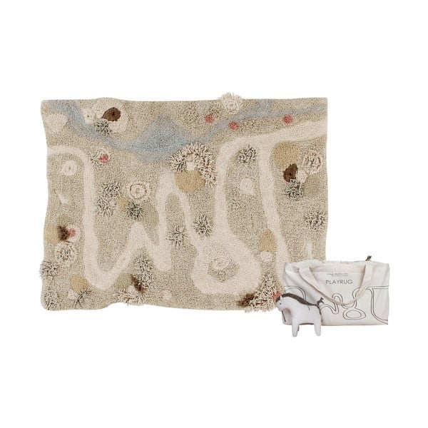 Bēšs kokvilnas bērnu rotaļu paklājs 120x160 cm Path of Nature – Lorena Canals-image-3