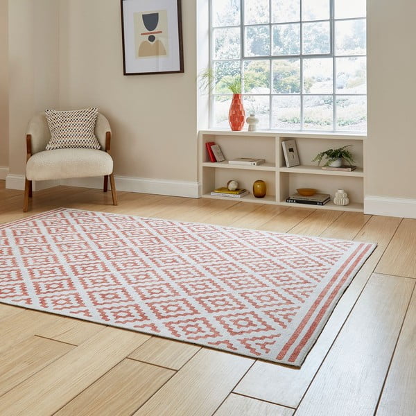 Oranžs mazgājams paklājs 152x230 cm Coral Orange – Think Rugs-image-2