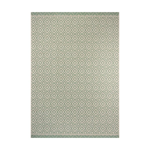 Zaļi bēšs āra paklājs Ragami Porto, 180 x 280 cm