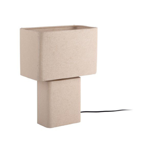 Bēša metāla galda lampa (augstums 33 cm) Boaz Recto – Leitmotiv