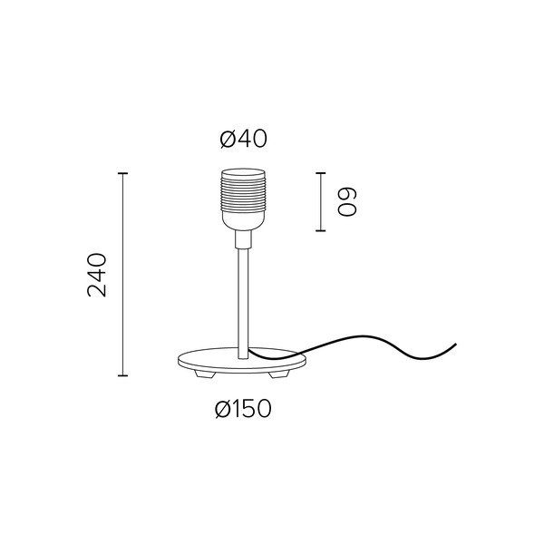 Melna galda lampa Sotto Luce Uno-image-2