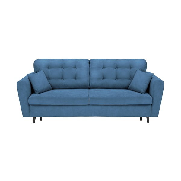 Zils trīsvietīgs dīvāns ar glabāšanas vietu Cosmopolitan Design Lyon