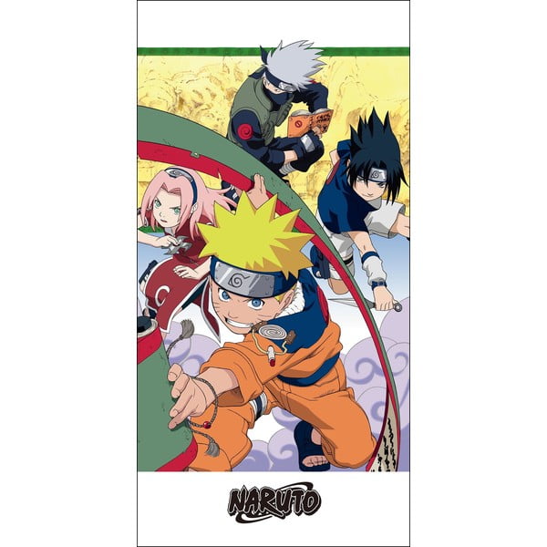 Kokvilnas bērnu dvielis 70x140 cm Naruto – Jerry Fabrics