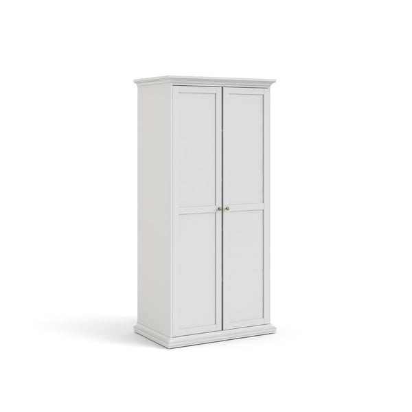 Balts drēbju skapis 96x201 cm Paris – Tvilum-image-4