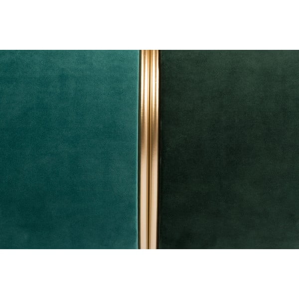 Zaļš/tirkīzzils samta pufs Bubbly – White Label-image-2