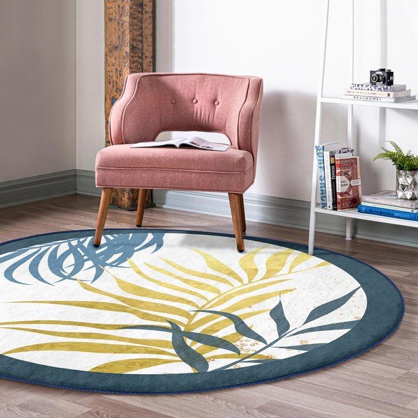 Mazgājams robotu putekļu sūcējiem piemērots apaļš paklājs ø 120 cm Comfort – Mila Home-image-4