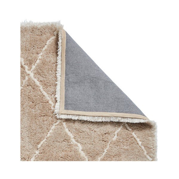 Bēšs un krēmkrāsas ar rokām darināts paklājs Think Rugs Morocco Beige & Cream, 150 x 230 cm-image-3