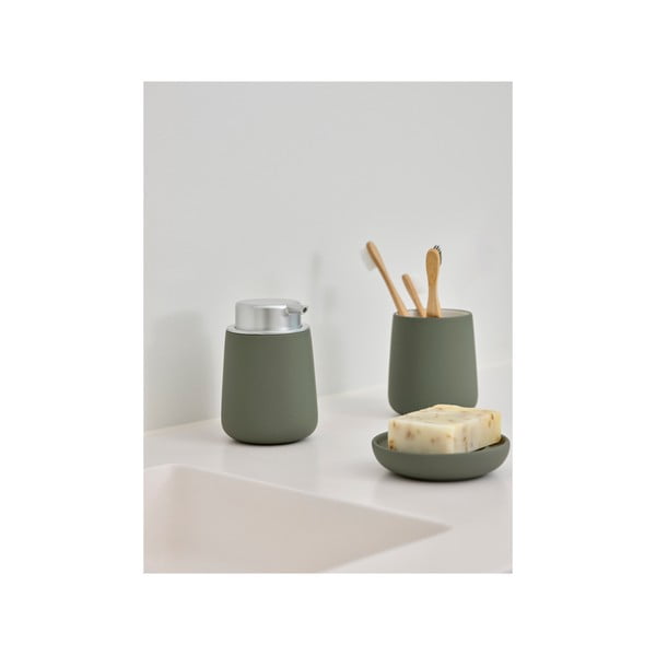 Zaļš porcelāna ziepju trauks Nova – Zone-image-2