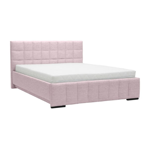 Gaiši rozā divguļamā gulta Mazzini Beds Dream, 140 x 200 cm